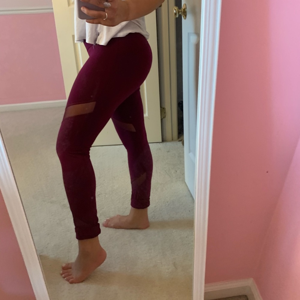 Purple leggings